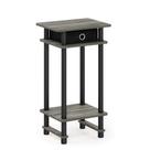Mesa final Furinno Turn-N-Tube Tall French Oak Grey/Black