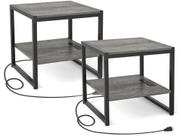 Mesa final Homieasy com estação de carregamento e mini suporte para geladeira