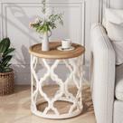 Mesa final karlott Farmhouse 18.5" Round French Country