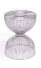 Mesa final Offex Industrial Look Lightweight Metal Silver
