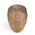 Mesa final Offex Metal Modern Industrial Round Drum Gold