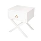 Mesa final Offex Transitional Retangular com armazenamento branco