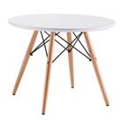 Mesa Flórida Infantil Tampo MDF Branco Base Madeira 60cm - 76597 Mesa Flórida Infantil Tampo MDF Branco Base Madeira 60cm - 76597
