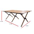 Mesa Frade Camping Dobrável Portátil em Aço 1,20m 291037 NTK