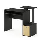 Mesa Furinno Econ Escritório Doméstico Multiuso Preto/Marrom