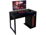 Mesa Gamer 1 Prateleira Preto/Azul Me4161 - Tecno Mobili