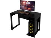 Mesa Gamer 1 Prateleira Preto Me4161 - Tecno Mobili