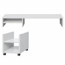 Mesa Gamer com Organizador e Suporte Triplex Branco para PC e Console
