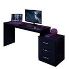 Mesa Gamer com Regulagem de Altura e Gaveteiro DRX-5000