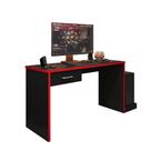 Mesa Gamer Escritório DRX9000 Preto/Vermelho - Montanaris Decor