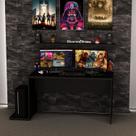 Mesa Gamer Escrivaninha Office 140cm Preto Mesa Gamer Escrivaninha Office 140cm Preto