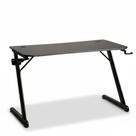 Mesa Gamer Husky Snow, Preto - Superfície em Fibra de Carbono, Suporte para Headset e Copo, Resistente à Umidade - HDG100