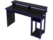 Mesa Gamer ME4153 Preto/Azul - Tecno