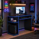 Mesa Gamer para Computador com Suporte para CPU e Bandeja Deslizante JM3 MÓVEIS