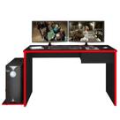 Mesa Gamer Para Computador e Estudo Gelius M09 Preto/Vermelho - Mpozenato Mesa Gamer Para Computador e Estudo Gelius M09 Preto/Vermelho - Mpozenato