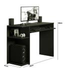 Mesa Gamer Preta c/ Bordas Azul Escrivaninha Mesa De Computador