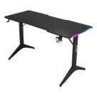 Mesa gamer striker preto com rgb bright ate 11kg e controle de iluminação Mesa gamer striker preto com rgb bright ate 11kg e controle de iluminação