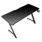 Mesa Gamer Thunderx3 ED5 2.0 - Até 50Kg - 140 x 60 x 75cm - Suporte de Headset - Preta
