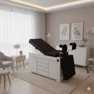 Mesa Ginecológica Preto Com Balcão MDF Design Sofisticado