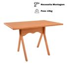 Mesa Gourmet em Madeira Maciça com Tampo Lâminado 120cm