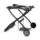 Mesa Grill Cart Weber Q dobrável com alça de transporte preta