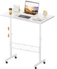 Mesa GTRACING Ajustável de 32" com Altura Regulável e Tampo Inclinável Branca Mesa GTRACING Ajustável de 32" com Altura Regulável e Tampo Inclinável Branca