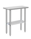Mesa HALLY Steel Prep & Work 76x30cm com prateleira Mesa HALLY Steel Prep & Work 76x30cm com prateleira