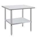Mesa HALLY Steel Prep & Work 76x91cm com prateleira