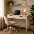 Mesa Home Office Maple Branco Escrivaninha Industrial Gradeada Com Gaveta Gamer Escritório Estudo Robusto Mesa Home Office Maple Branco Escrivaninha Industrial Gradeada Com Gaveta Gamer Escritório Estudo Robusto