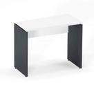 Mesa Home Office Pé Painel P25 Pandin 90 CM Branco e Grafito