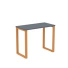 Mesa Home Office Tubular P25 Pandin 90 CM Grafito e Laranja