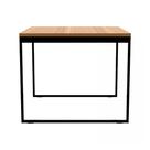 Mesa Industrial Amadeirada MDF 80x80cm Moderna, Compacta e Perfeita para 4 Pessoas