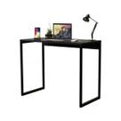 Mesa Industrial Cabe Em Qualquer Lugar Preto 90 Cm Apartamento Escritório Preto Moffer