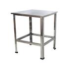 Mesa Industrial Inox 70x57x80 Suporte Multiuso Reforçada