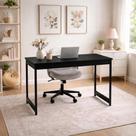 Mesa Industrial Para Escritório Elegante Pés Metalon Estilo Industrial