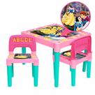 Mesa Infantil 2 Cadeiras Didática Letras E Números Colorida Mesa Infantil 2 Cadeiras Didática Letras E Números Colorida