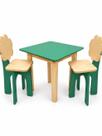 Mesa Infantil Cadeira Banquinho Flor Madeira Pinus Decoração Colorido Animação Mesa Infantil Cadeira Banquinho Flor Madeira Pinus Decoração Colorido Animação
