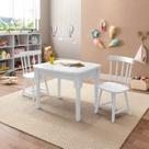 Mesa Infantil com 2 Cadeiras Mariah Madeira Maciça e Laca Casatema MadeiraOriginals