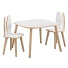 Mesa infantil com 2 cadeiras modelo coelho Mesa infantil com 2 cadeiras modelo coelho
