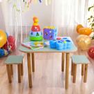 Mesa Infantil de Atividades Desenhos Com 2 Cadeiras Playground Infantil