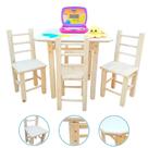 Mesa Infantil De Mdf Com 4 Cadeira Resistente A 120kg