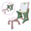 Mesa Infantil Didática 2 Em 1 Com Lousa Inmetro Magnética Cor Verde/rosa