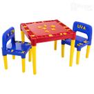 Mesa Infantil Educativa 2 Cadeiras, 26 Letras e 10 Números
