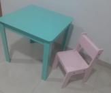 Mesa infantil lorena com 01 cadeira @loren.loke