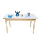 Mesa Infantil Madeira 100x60 Mdf Retangular Educativa Escolar Multiuso Resistente Criança Estudo Brincar