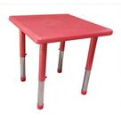 Mesa Infantil Plástico Altura Ajustável Vermelho