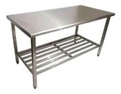 Mesa inox 1,90 x 0,70 multiuso - imeca