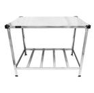 Mesa Inox Bancada Central 1200x700 Reforçada