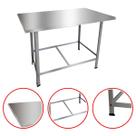 Mesa Inox Bancada Cozinha Industrial Profissional Restaurante Padaria Açougue Multiuso 70x70x85 30kg