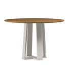 Mesa Isabela 117X117 Sem Vidro Off White/Ype